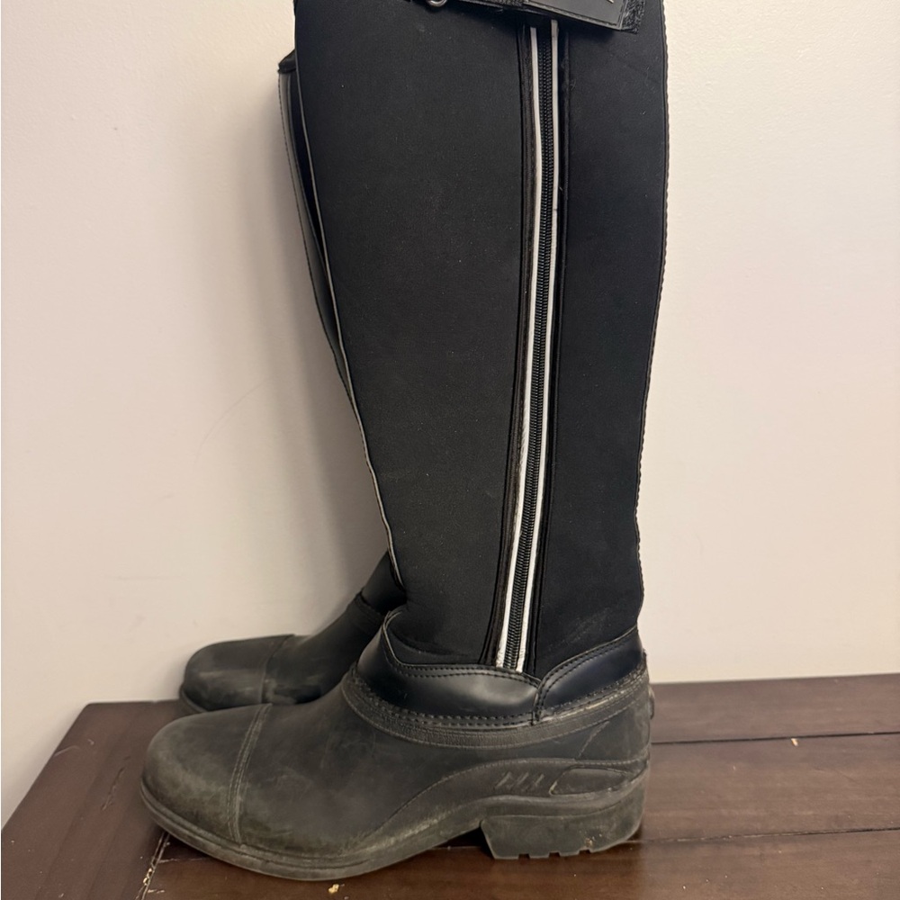 Ovation Tall Riding Boots Black Equestrian Schooling Boots Size 40